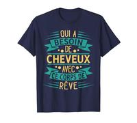 Chauve Cadeau Humour Corps De Rêve T-Shirt, Homme, Bleu Marine, 3XL