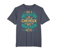 Chauve Cadeau Humour Corps De Rêve T-Shirt, Homme Grandes Tailles, Bleu Chiné, 3X Tall