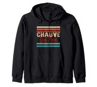 Chauve Qui Peut sans Cheveux Homme Fete des Peres Sweat à Capuche