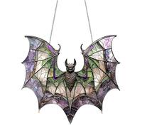 Chauve-Souris Attrape-Soleil D'halloween Ornement Attrape-Soleil En Acrylique Ornements Uniques Et Colorés de Capteurs Accents Gothiques Vibrants, pour Chambre à Coucher,Arbre de Noël,Jardin Et Maison