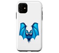 Chauve-Souris Bleue Mignonne avec Ailes Amusantes Coque pour iPhone 11