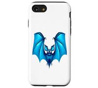 Chauve-Souris Bleue Mignonne avec Ailes Amusantes Coque pour iPhone SE (2020) / 7/8