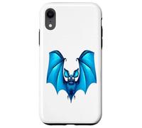 Chauve-Souris Bleue Mignonne avec Ailes Amusantes Coque pour iPhone XR