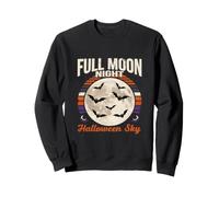 Chauve-Souris Ciel Halloween Pleine Lune Nuit Sweatshirt