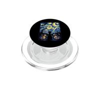 Chauve-Souris Citrouille Chat Noir Nuit étoilée Halloween PopSockets PopGrip pour MagSafe