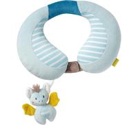 Chauve-Souris Coussin Pour La Nuque - Appui-Tête Ergonomique Avec Un Adorable Animal Hochet - Pour La Voiture, La Poussette & Le Siège D'enfant - Pour Bébés & Jeunes Enfants À Partir De 6+ Mois