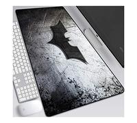 Chauve-Souris du Chevalier Noir, B Tapis de Souris XL 900x400mm Hydrorésistant Anime Mouse Pad Grand Tapis de Souris Gamer avec Base en Caoutchouc Anti-Glissant Surface Texturée pour Ordinateur et PC