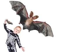 Chauve-Souris en Caoutchouc réaliste - Mini modèle d'animal Volant pour Halloween, décoration de fête effrayante | Jouet éducatif Miniature pour, Collection vitrine de Bureau à Domicile