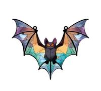 Chauve-souris En Vitrail - Attrape-soleil Pour Fenêtre | Attrape-soleil En Acrylique Coloré Pour Chauve-souris Du Festival | Décoration De Chauve-souris Acrylique | Ornements Suspendus De Chauve-souri