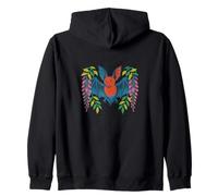 Chauve-Souris et glycine Gothique, Motif Floral Effrayant inspiré de la Nature Sweat à Capuche