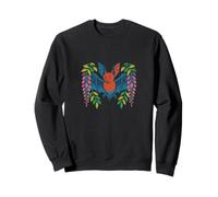 Chauve-Souris et glycine Gothique, Motif Floral Effrayant inspiré de la Nature Sweatshirt