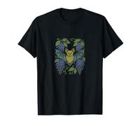 Chauve-Souris et glycine Gothique, Motif Floral Effrayant inspiré de la Nature T-Shirt