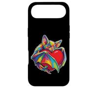 Chauve-Souris étreignant la Saint-Valentin en Forme de cœur, Couleur cœur, créatures Arc-en-Ciel Coque pour iPhone Air
