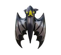 Chauve-souris gonflable à suspendre pour sapin d'Halloween - Noir - Accessoires photo de fête - Cour - Décoration de vacances - Décoration d'extérieur ou d'extérieur - 91 cm