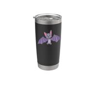 Chauve-souris Kawaii Gobelet isotherme en acier inoxydable double paroi