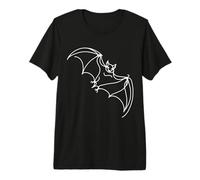 Chauve-Souris Linéaire Naturaliste T-Shirt Haut de Gamme