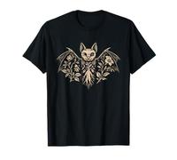 Chauve-Souris Mandragore Art Païen Halloween Mystique T-Shirt