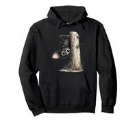 Chauve-Souris Mignonne Suspendue à Une Branche d'arbre Big Eyes Art Sweat à Capuche