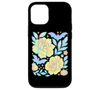 Chauve-Souris Pastel Citrouille Fleur Halloween Enchantement Art Coque pour iPhone 12/12 Pro
