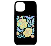 Chauve-Souris Pastel Citrouille Fleur Halloween Enchantement Art Coque pour iPhone 13
