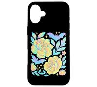 Chauve-Souris Pastel Citrouille Fleur Halloween Enchantement Art Coque pour iPhone 16 Plus