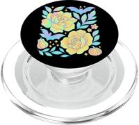 Chauve-Souris Pastel Citrouille Fleur Halloween Enchantement Art PopSockets PopGrip pour MagSafe