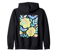 Chauve-Souris Pastel Citrouille Fleur Halloween Enchantement Art Sweat à Capuche