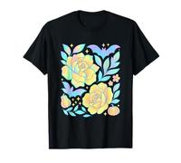 Chauve-Souris Pastel Citrouille Fleur Halloween Enchantement Art T-Shirt