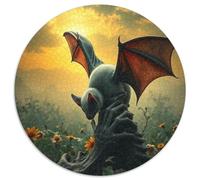 Chauve-Souris Puzzle Rond De 1000 Pièces pour Animaux Das Tier Women Classiques Parfait Encastrement Qualité Supérieure Impossible Difficile' Entertainment Artist 1000pcs (67.5x67.5cm)