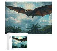 Chauve-Souris Puzzles 300 Pièces Challenge Artistique Edificio du Paysage Relaxation pour Famille Jeu Éducatif 3D Qualité Supérieure Décoration Moderne 300 PCS
