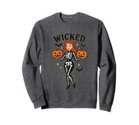 Chauve-Souris Squelette Citrouille Halloween Sweatshirt