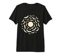 Chauve-Souris Tourbillon Pleine Lune T-Shirt Haut de Gamme