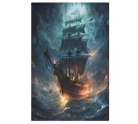 Chauve-souriseau Pirate Puzzle Adulte 1000 Pièces Artisanat Cadeau Famille Puzzles Jouet en Bois Cadeau Unique Décoration Intérieure 78×53cm