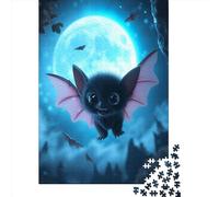 Chauves-souris 1000 Pièces Puzzle Pour Adultes joyeuse chauve-souris Divertissement Créatif Aide À La Relaxation Jeu ÉduChatif Jouets Défi Puzzle De Qualité Supérieure Idée Cadeau 1000pcs (75x50cm)