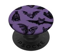 Chauves-Souris Illustration Vintage Witchy Goth Art PopSockets PopGrip Adhésif