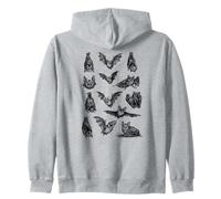 Chauves-Souris Illustration Vintage Witchy Goth Art Sweat à Capuche