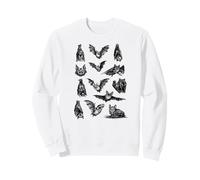 Chauves-Souris Illustration Vintage Witchy Goth Art Sweatshirt