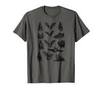 Chauves-Souris Illustration Vintage Witchy Goth Art T-Shirt
