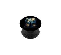 Chauves-Souris Noires pour Chat Halloween Nuit étoilée PopSockets PopGrip Adhésif