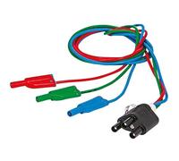Chauvin Arnoux Câble de raccordement avec 3 câbles de mesure de sécurité séparés (rouge, bleu, vert)