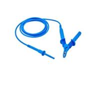 Chauvin Arnoux P01295520 Câble de test HV 15 kV 3 m avec pince crocodile bleu