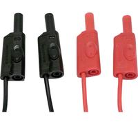 Chauvin Arnoux Set de cordons de mesure fiche de sécurité 4 mm 2 m rouge, noir 1 set