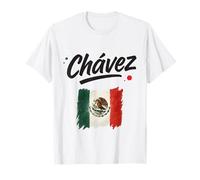 Chavez Drapeau Mexicain Espagnol Date de Naissance Nom T-Shirt