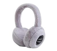 CHAW Casque sans Fil Bluetooth avec Cache-Oreilles en Peluche Casque Antibruit Moelleux pour Lhiver