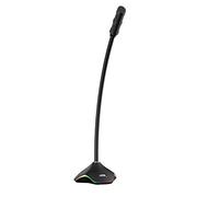 CHAW Microphone d'ordinateur anti-bruit - Rotation à 360 ° - USB - Microphone à condensateur - Plug and Play - Idéal pour les cours en ligne, jeux, conférences, YouTube
