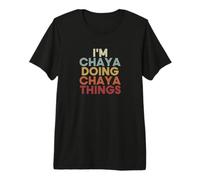 Chaya Name Chaya Personalized Name First Given T-Shirt Haut de Gamme