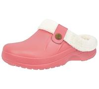 ChayChax Femme Hiver Sabots Fourrées Homme Pantoufles Chaud Peluche Chaussons Maison Imperméables Chaussures de Jardin Intérieur et Extérieur