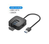 (CHB 100cm) Vention High Speed 4 Ports USB 2.0 Hub USB Port USB 3.0 HUB Portable OTG Hub USB Splitter for Apple Macbook Air Laptop PC Tablet