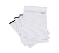 CHBCD Lot de 4 blocs universitaires Premium, code couleur étudiant | Bloc-notes A4, quadrillé, papier millimétré, 21,6 x 30 cm, bloc-notes quadrillé A4