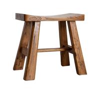 CHBCJJYP Tabouret Selle, Chaise de Salle à Manger en Bois Massif, Tabouret Rustique pour Cuisine/Salle à Manger/Bar/Salon, 48 X 28 X 45cm